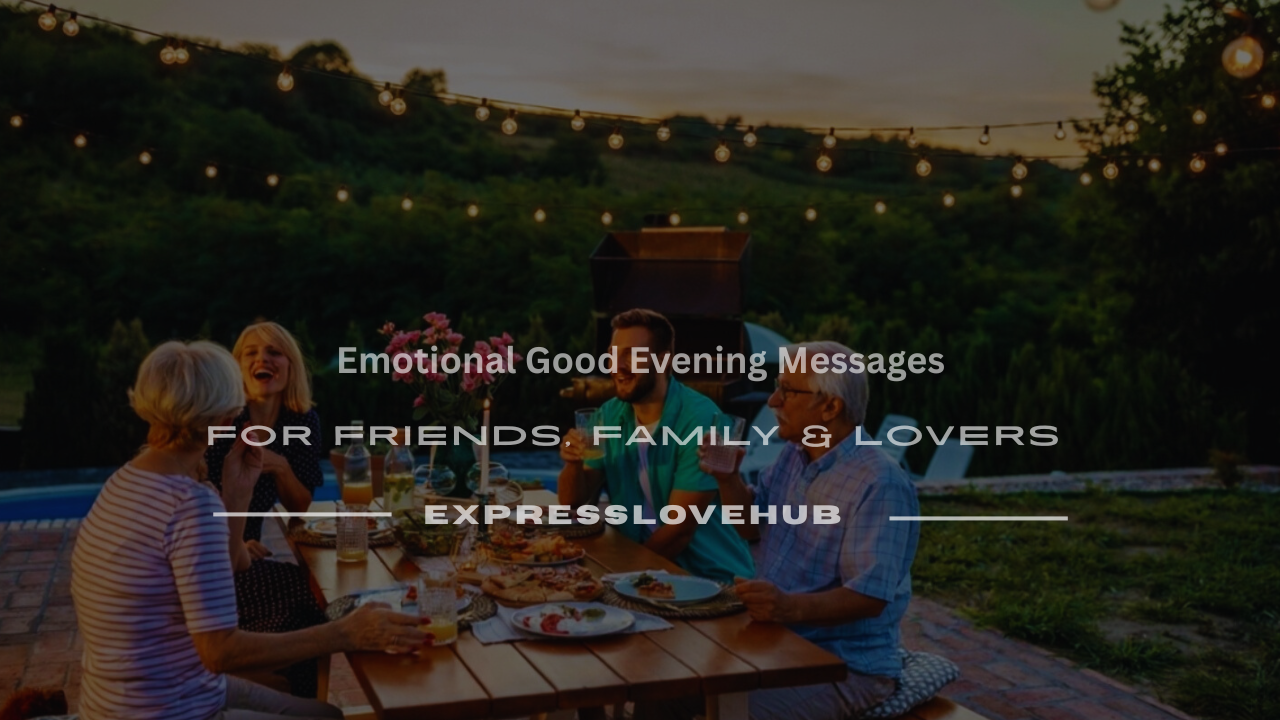 emotional good evening messages
