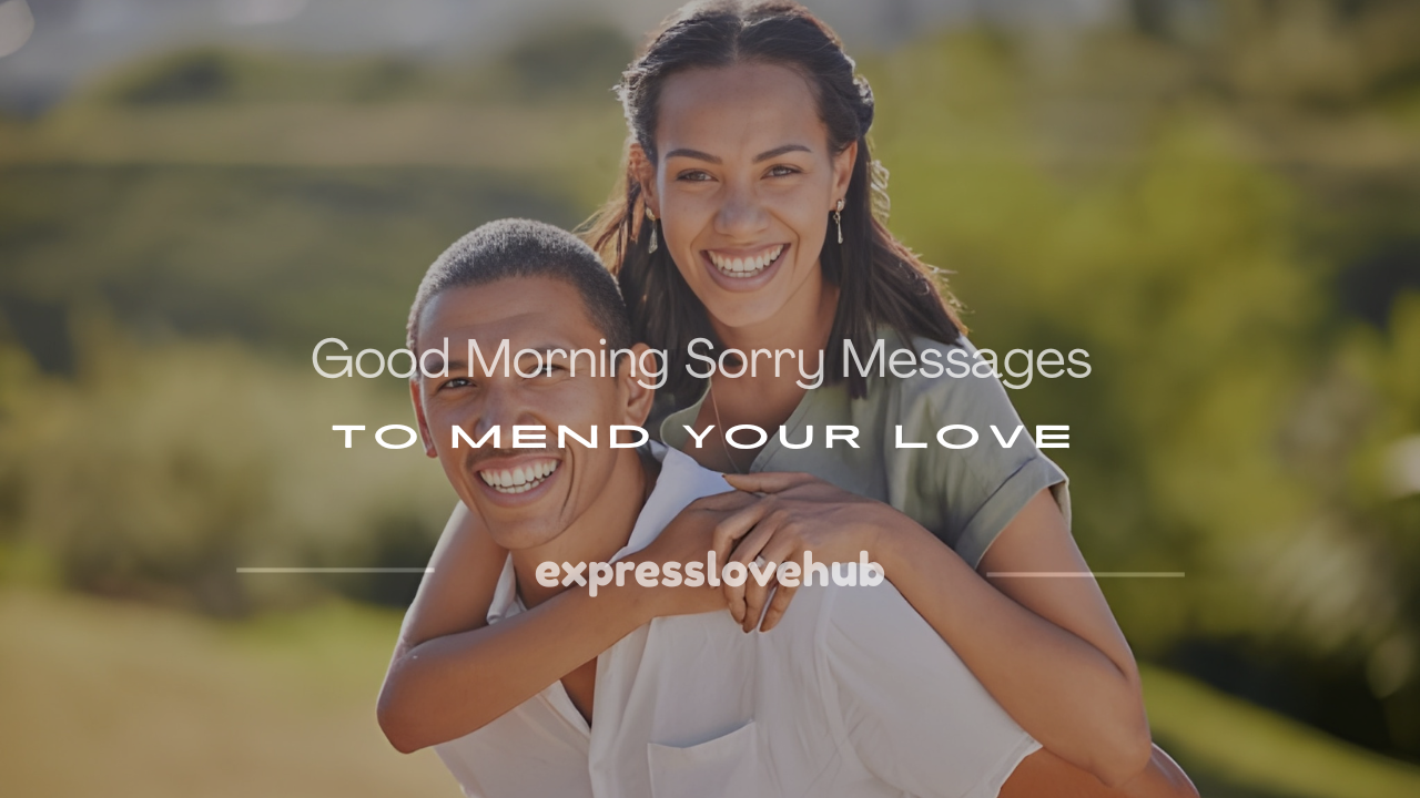 good morning sorry messages