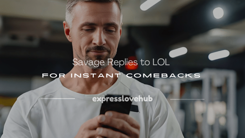 how do i respond to lol