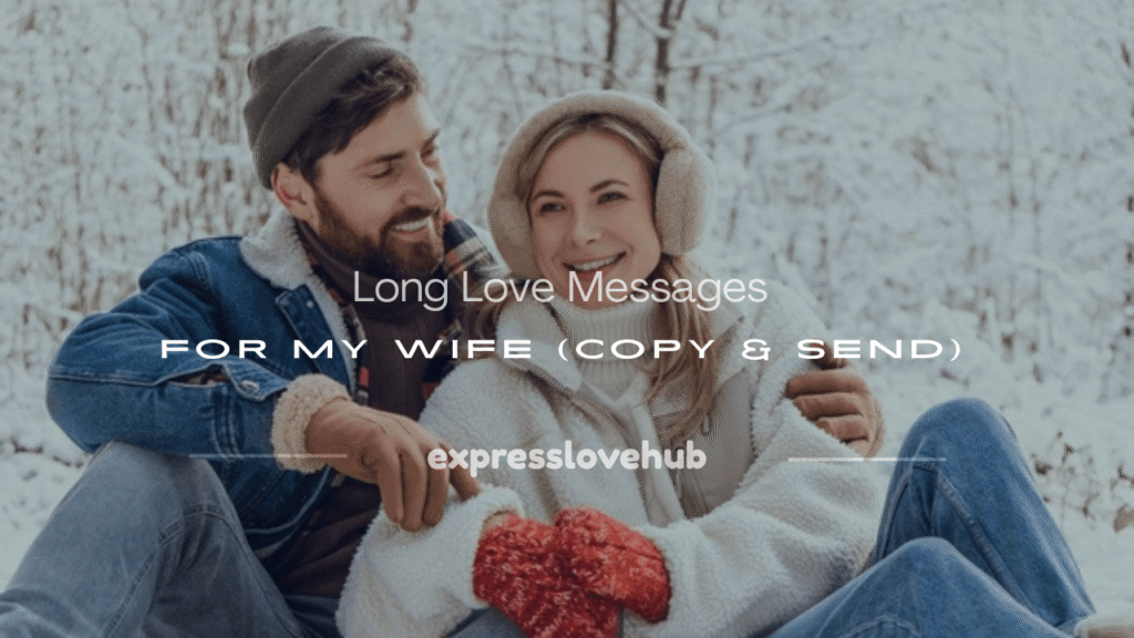 long love message for my wife
