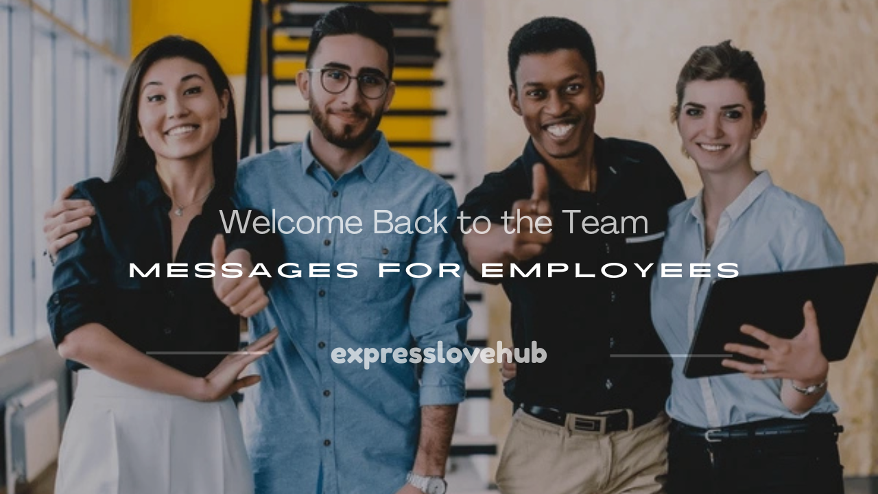 welcome back to the team