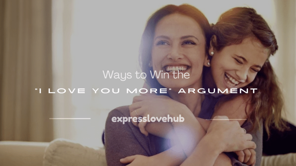 how to win the i love you more argument